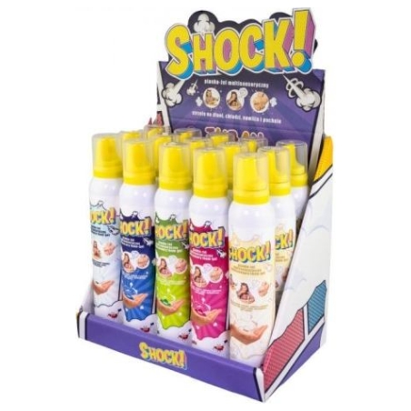 Tuban SHOCK Foam-zel 200ml display 15 pieces mix
