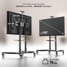 Onkron TV SET ACC MOBILE STAND/55-90"/BLACK TS1871-B ONKRON