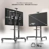 Onkron TV SET ACC MOBILE STAND/55-90"/BLACK TS1871-B ONKRON
