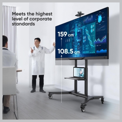 Onkron TV SET ACC MOBILE STAND/55-90"/BLACK TS1871-B ONKRON