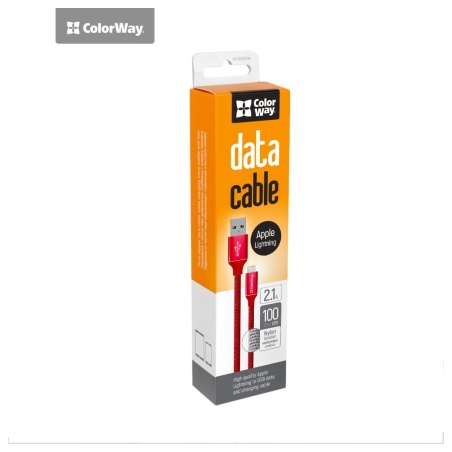 Colorway | Data Cable | Apple Lightning | Charging cable | 2.1 A