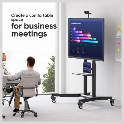 Onkron TV SET ACC MOBILE STAND/55-90"/BLACK TS1871-B ONKRON