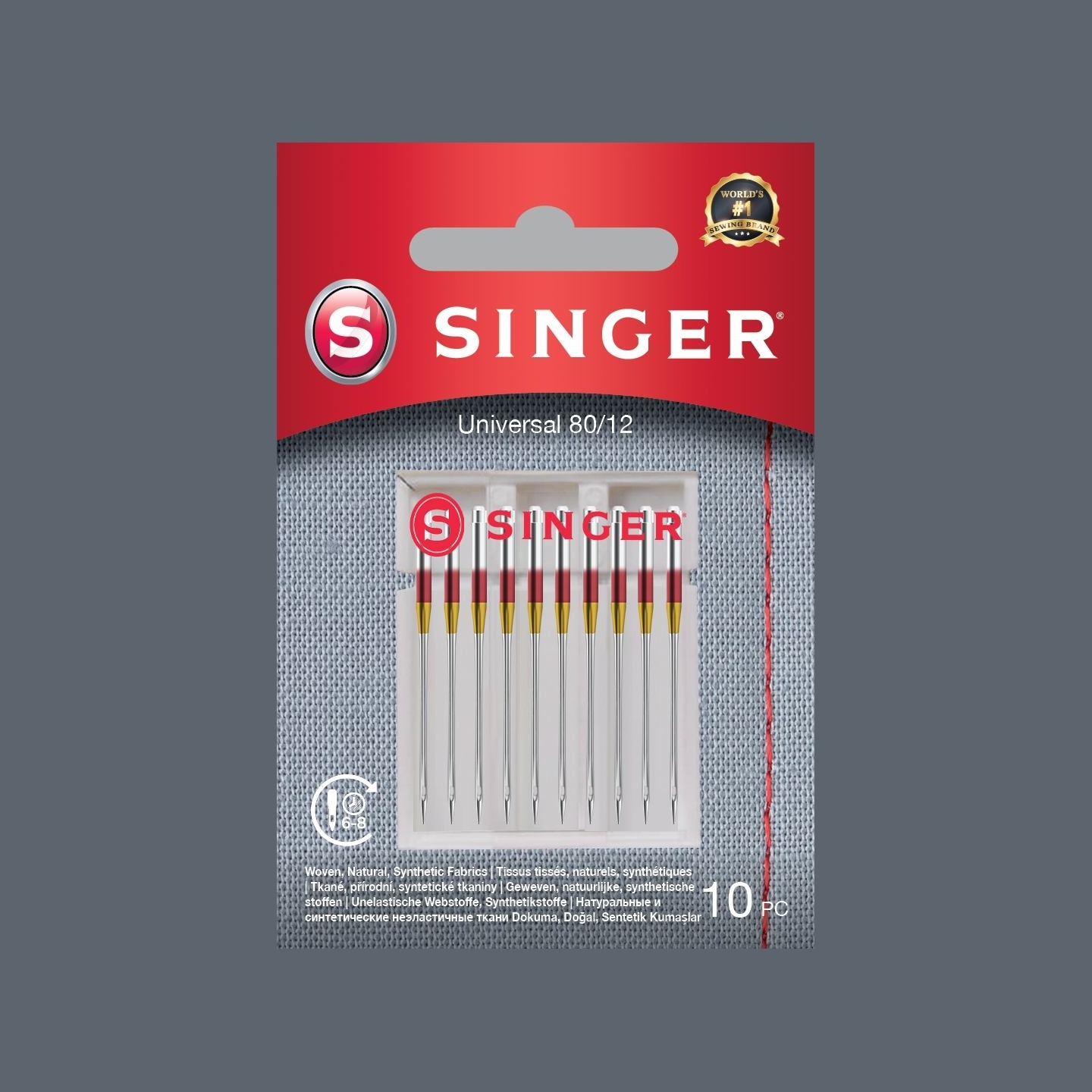 Singer | Universal Needle for Woven Fabrics 80/12 10PK