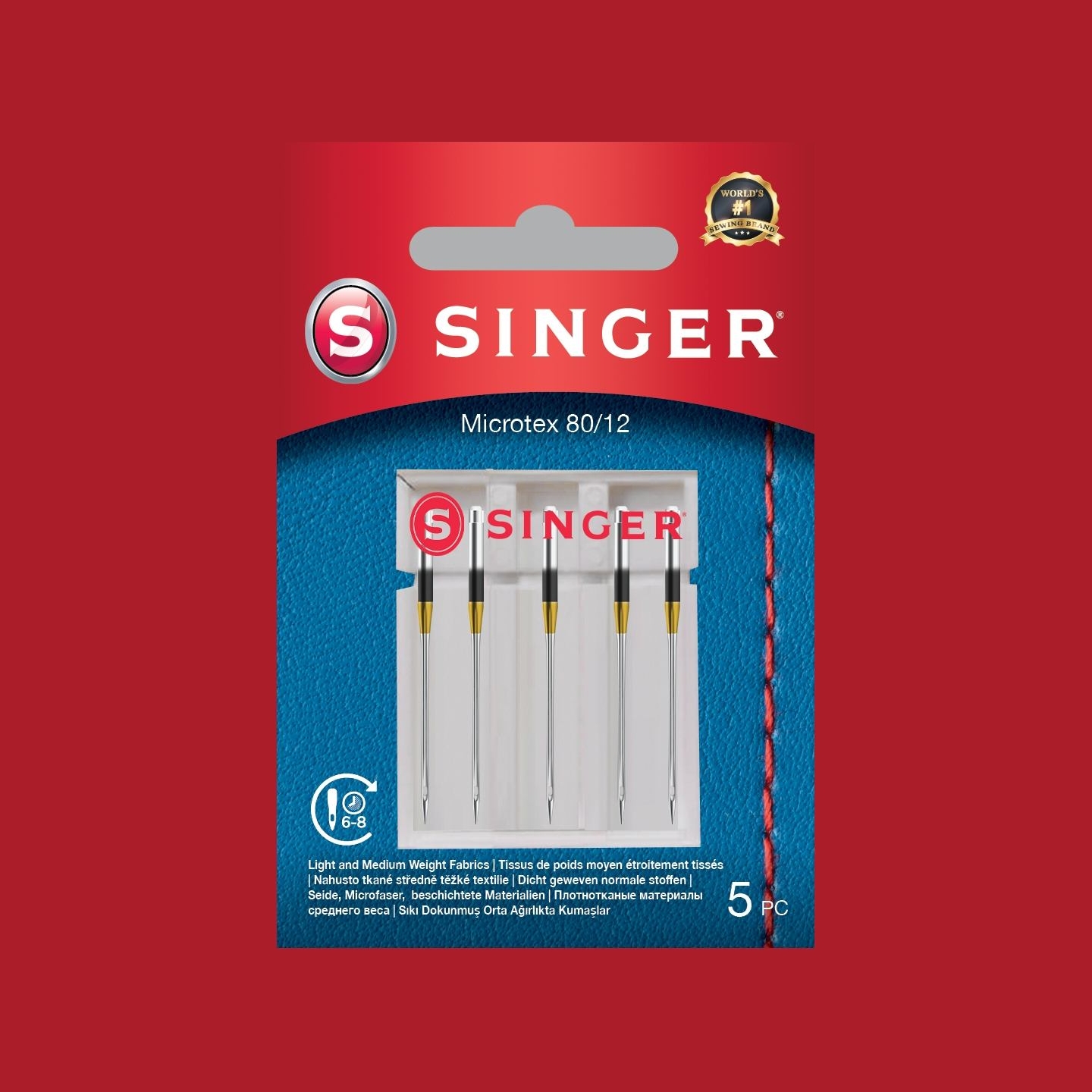 Singer | Microtex Needle 80/12 5PK