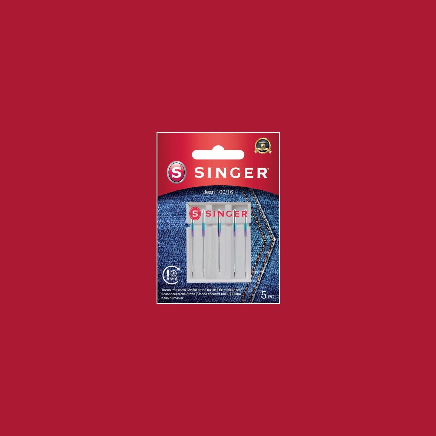 Singer | Denim Needle 100/16 5PK