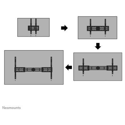 Neomounts Wall mount 55-110 inches WL35S-950BL19 100x100-1500x900 160kg w:0-9cm