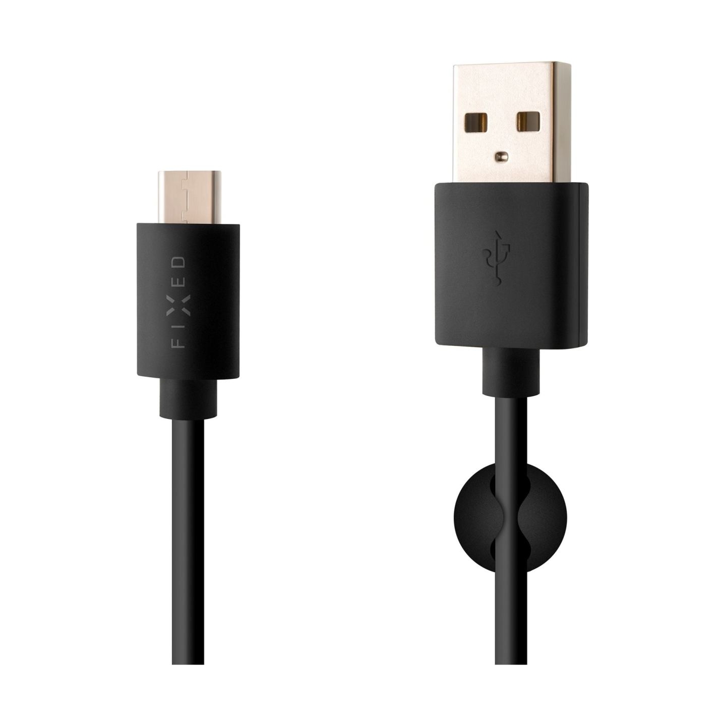 Fixed | Data And Charging Cable With USB/USB-C Connectors | Black