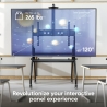 Onkron TV SET ACC MOBILE STAND/60-120" BLACK TS2080-B ONKRON