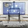 Onkron TV SET ACC MOBILE STAND/60-120" BLACK TS2080-B ONKRON