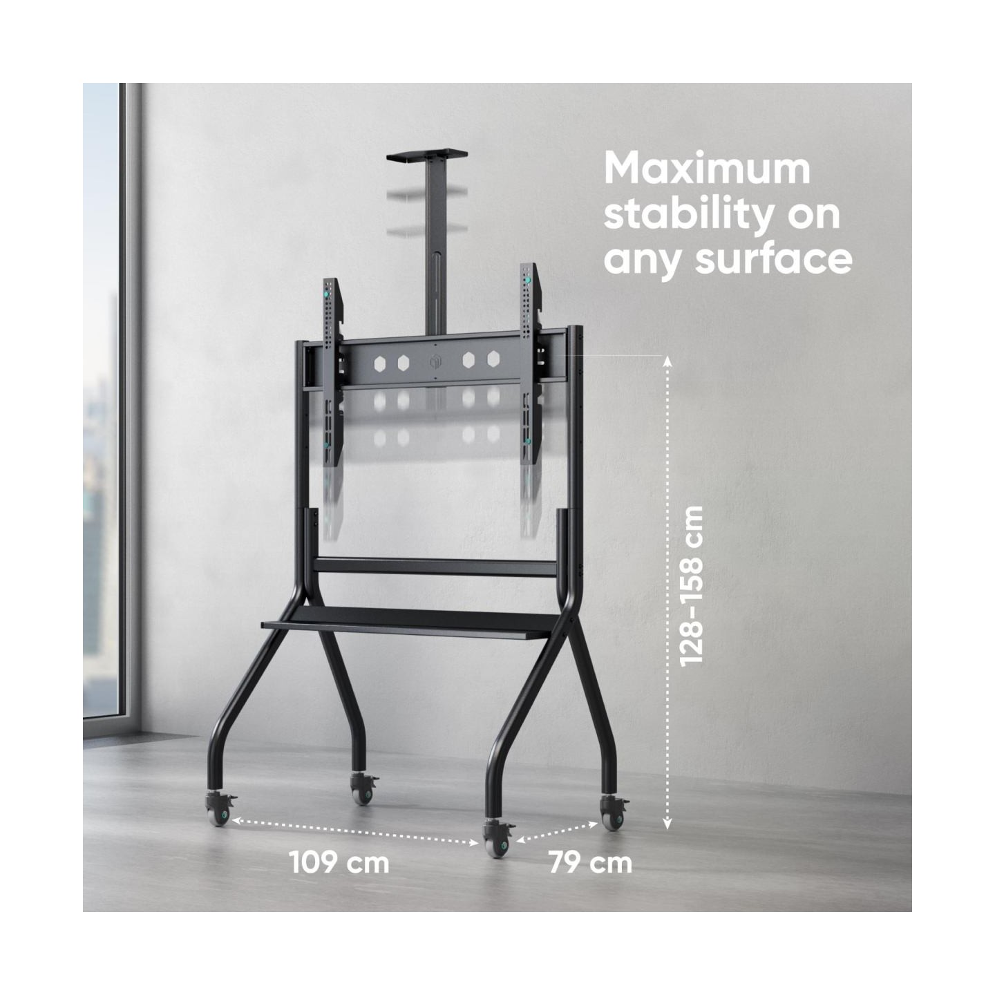 Onkron TV SET ACC MOBILE STAND/60-120" BLACK TS2080-B ONKRON