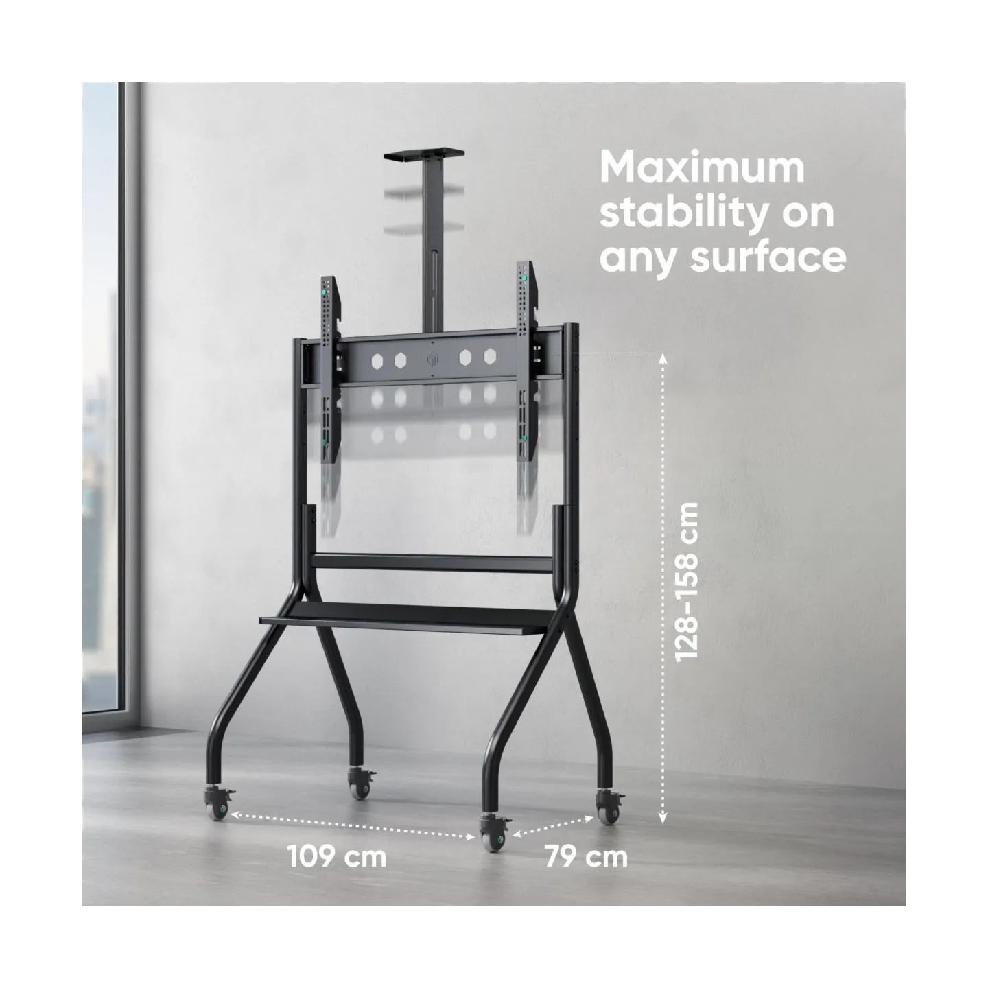 Onkron TV SET ACC MOBILE STAND/60-120" BLACK TS2080-B ONKRON