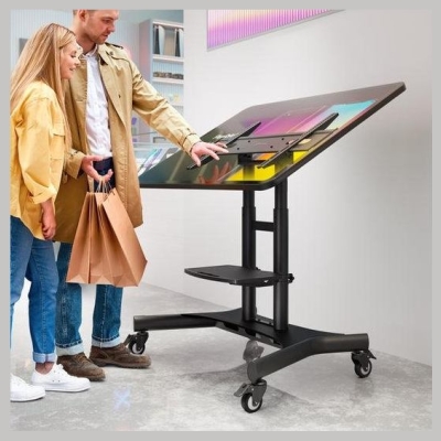 Onkron TV SET ACC MOBILE STAND/50-83"/BLACK TS1380-B ONKRON