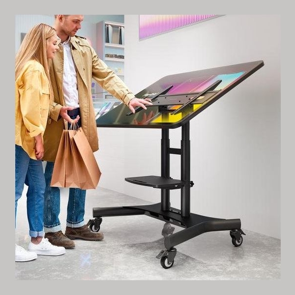 Onkron TV SET ACC MOBILE STAND/50-83"/BLACK TS1380-B ONKRON