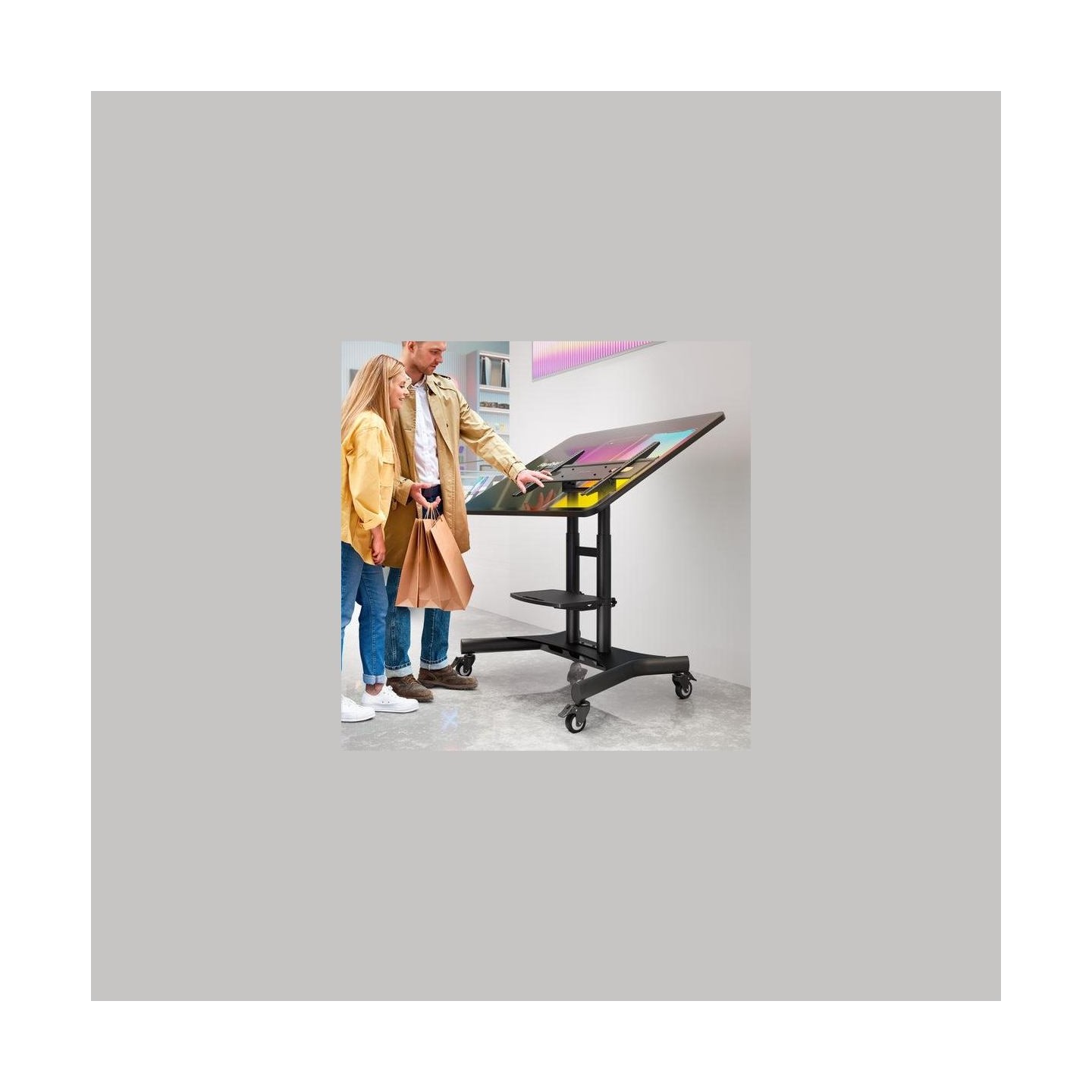 Onkron TV SET ACC MOBILE STAND/50-83"/BLACK TS1380-B ONKRON