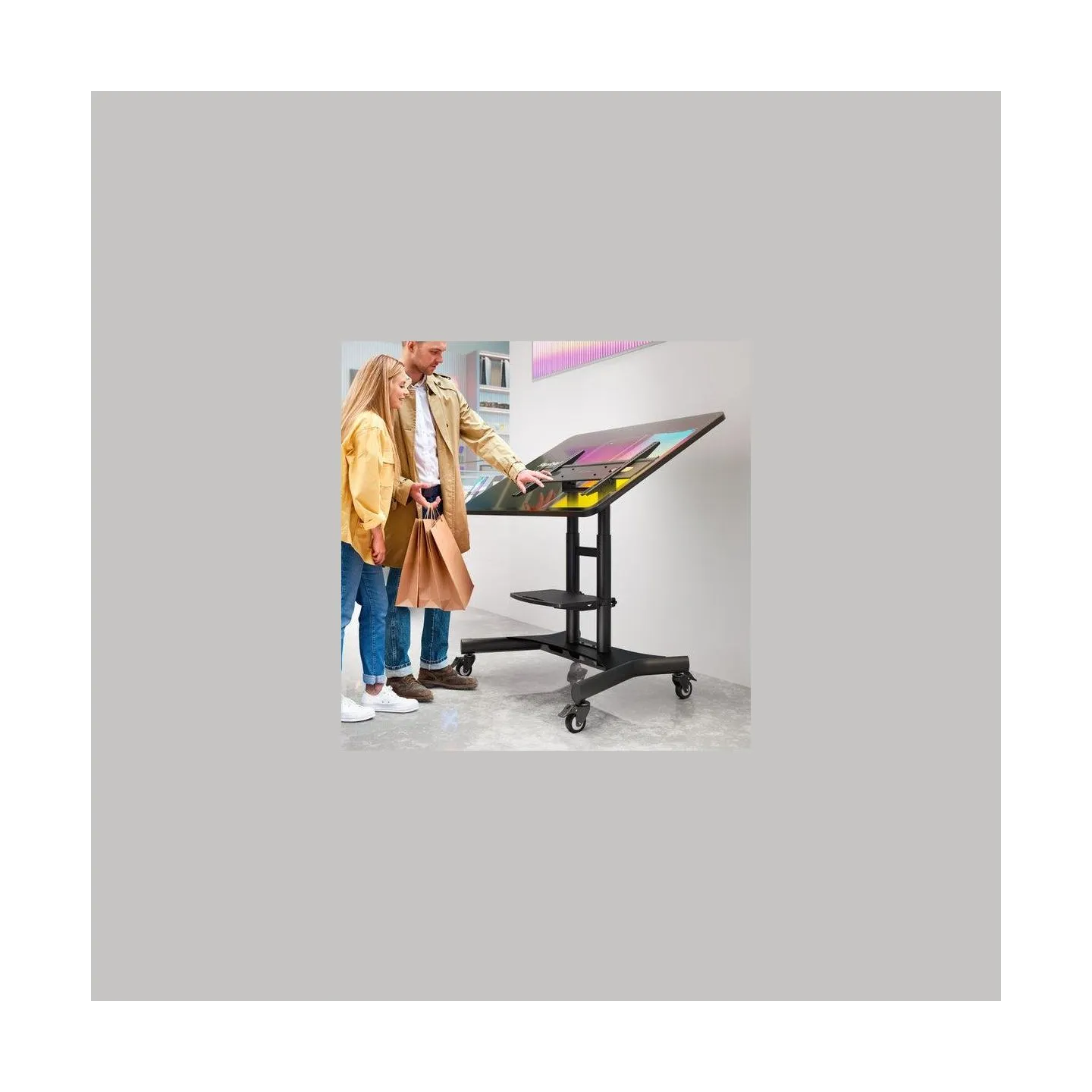 Onkron TV SET ACC MOBILE STAND/50-83"/BLACK TS1380-B ONKRON