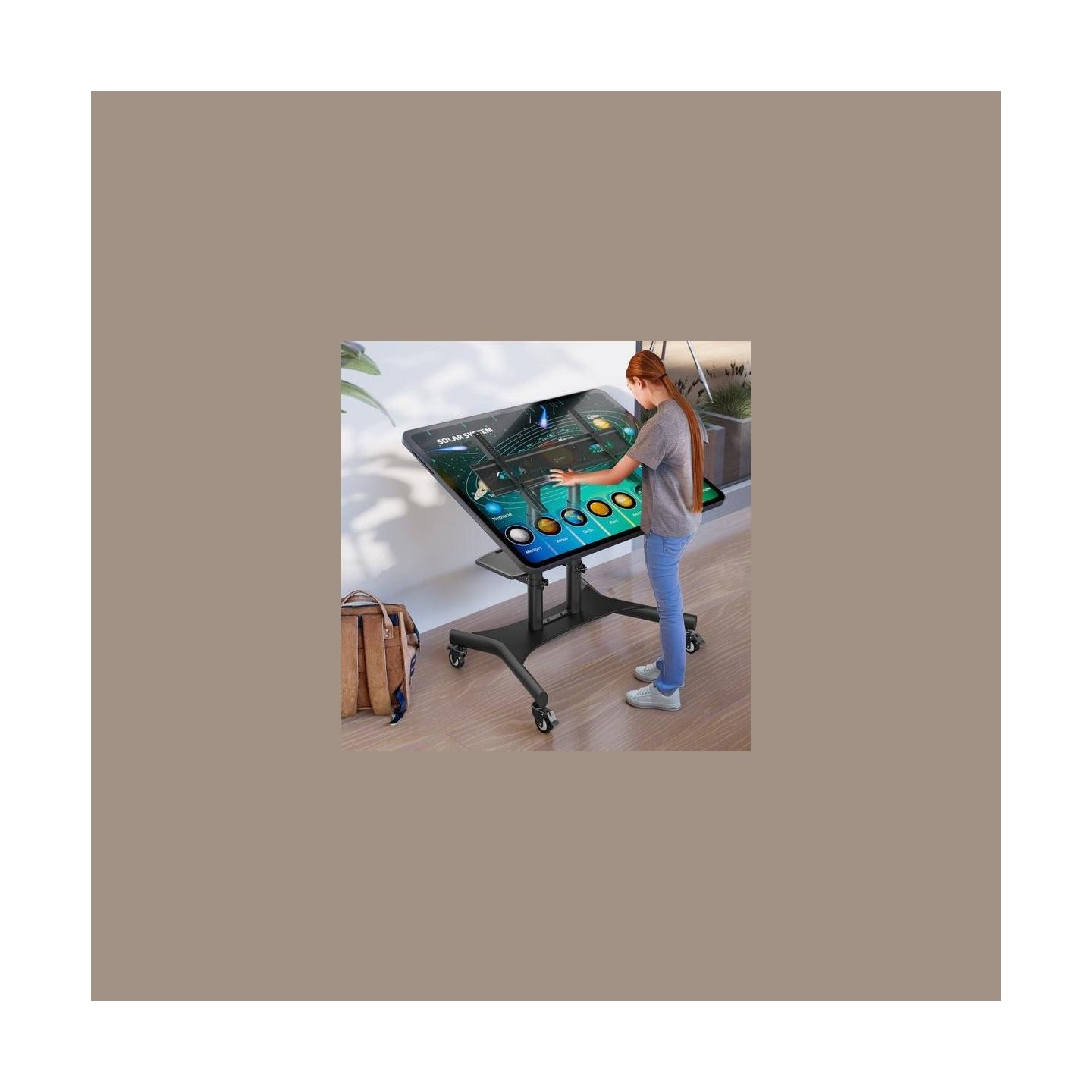 Onkron TV SET ACC MOBILE STAND/50-83"/BLACK TS1380-B ONKRON