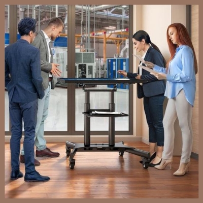 Onkron TV SET ACC MOBILE STAND/50-83"/BLACK TS1380-B ONKRON