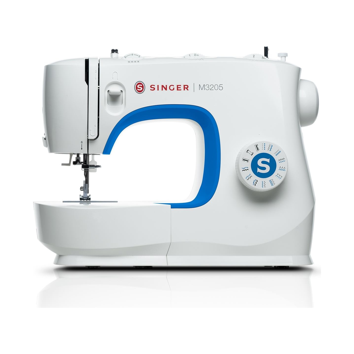 Singer | Sewing Machine | M3205 | Number of stitches 23 | Number of buttonholes 1 | White
