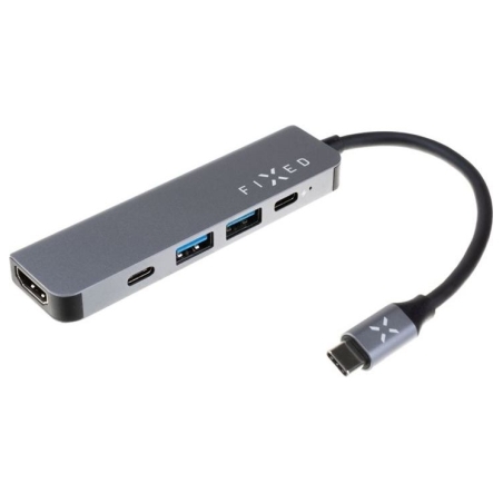 Fixed | 5-port USB-C HUB Mini for laptops and tablets | FIXHU-MN-GR