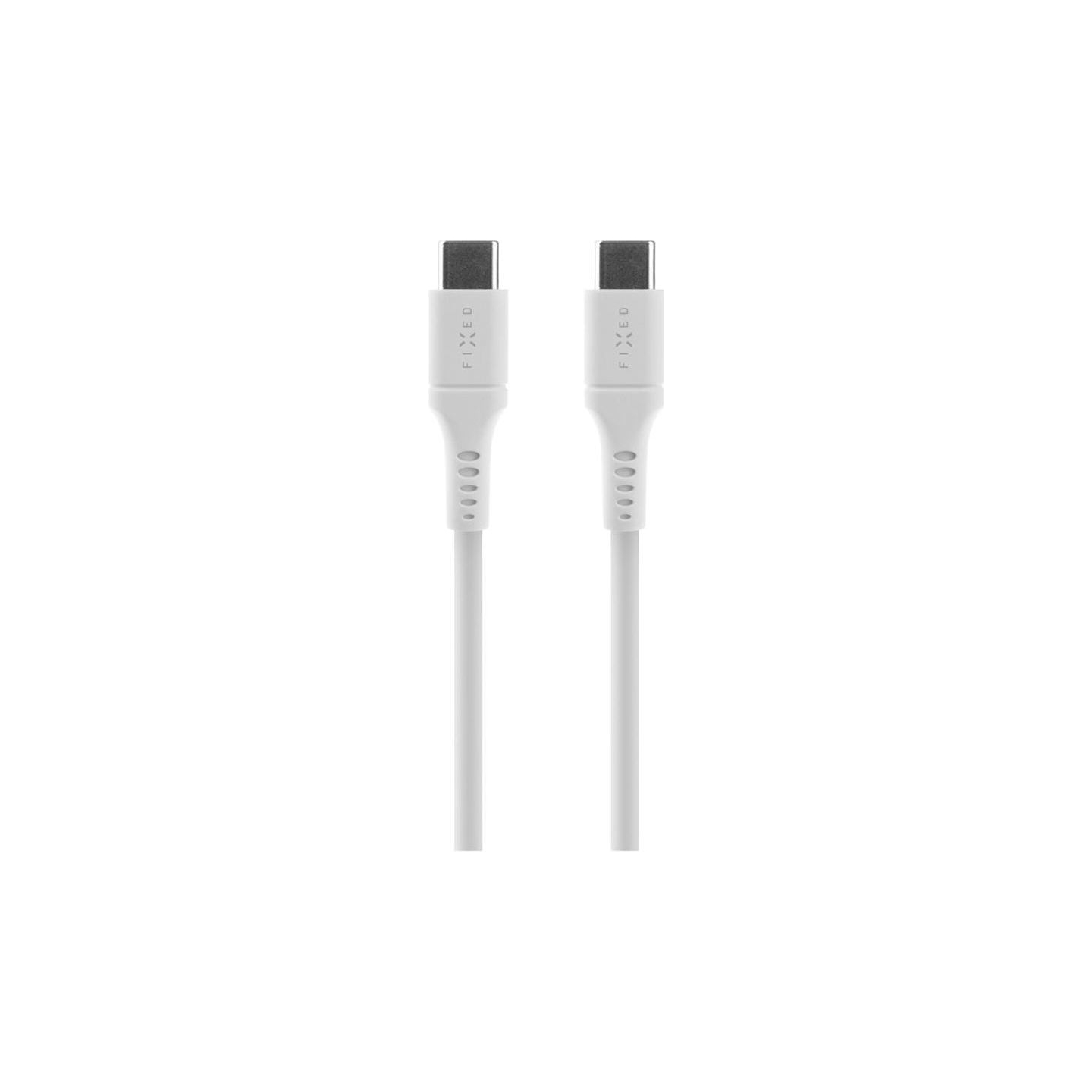 Fixed | Liquid Silicone Cable USB-C/USB-C, 2m, 60W | FIXDLS-CC2-WH