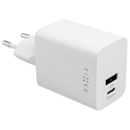 Fixed Mini USB-C/USB Travel Charger 45W | FIXC45M-CU-WH