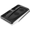 Fixed Multifunctional Station for PlayStation 5 with Cooling and Charging for two DualSense Controllers | FIXPS5-MCS-BW