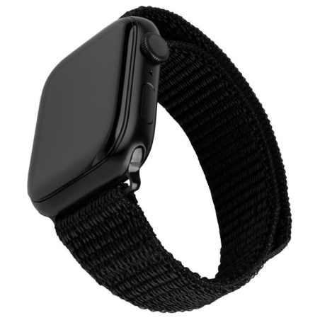 Fixed | Sporty Strap for Apple Watch 38/40/41mm | 160-210 mm | Black | Nylon