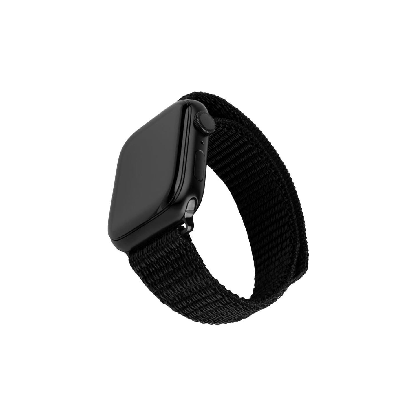 Fixed | Sporty Strap for Apple Watch 38/40/41mm | 160-210 mm | Black | Nylon