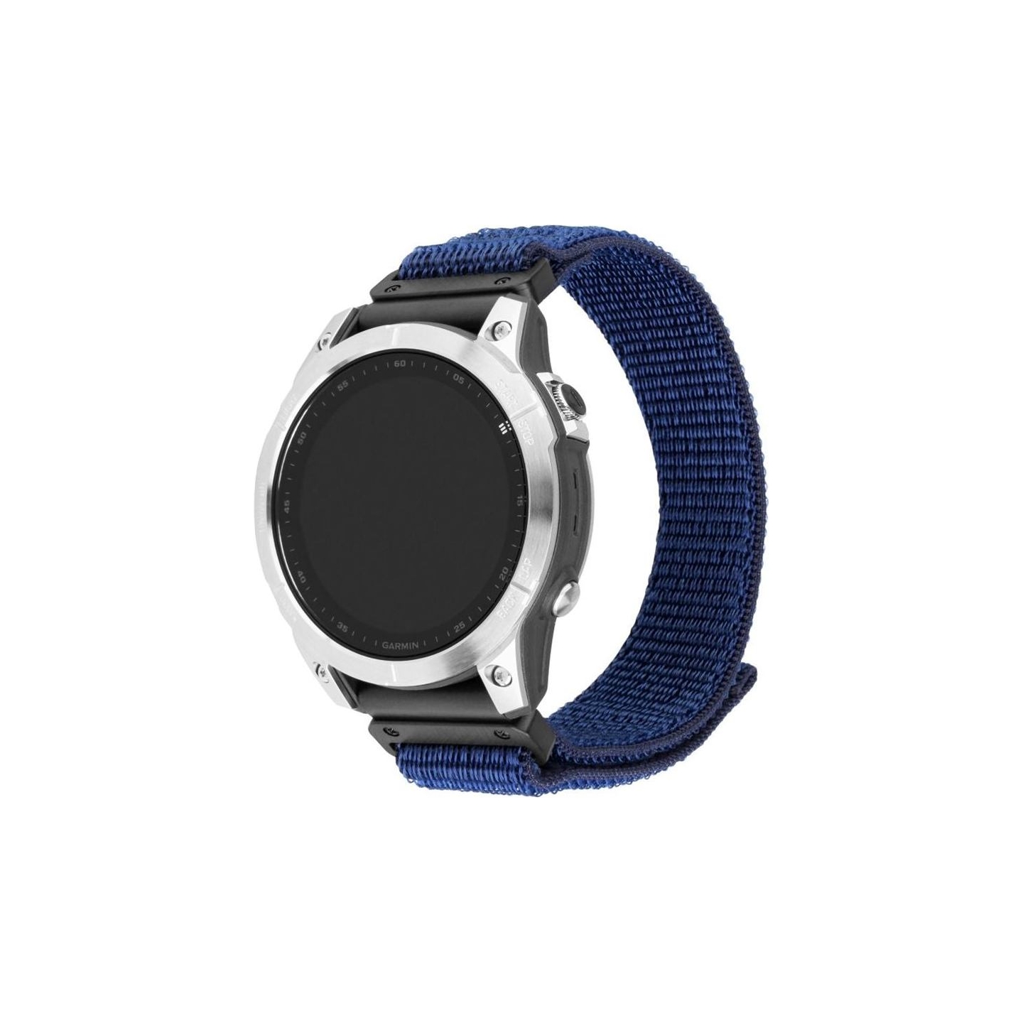 Fixed | Sporty Strap for Garmin QuickFit 22mm | 160-210 mm | Dark blue | Nylon