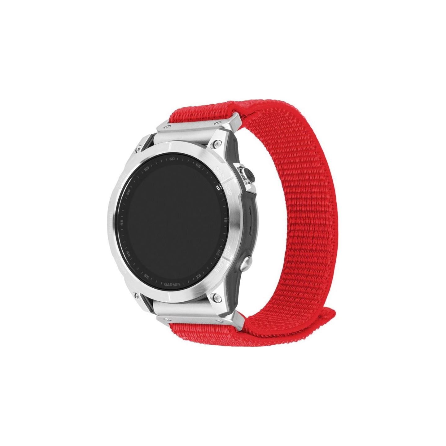 Fixed | Sporty Strap for Garmin QuickFit 22mm | 160-210 mm | Red | Nylon