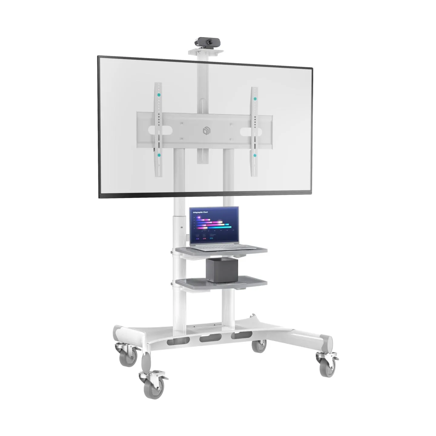 Onkron TV SET ACC MOBILE STAND/50-86"/WHITE TS1881-W ONKRON