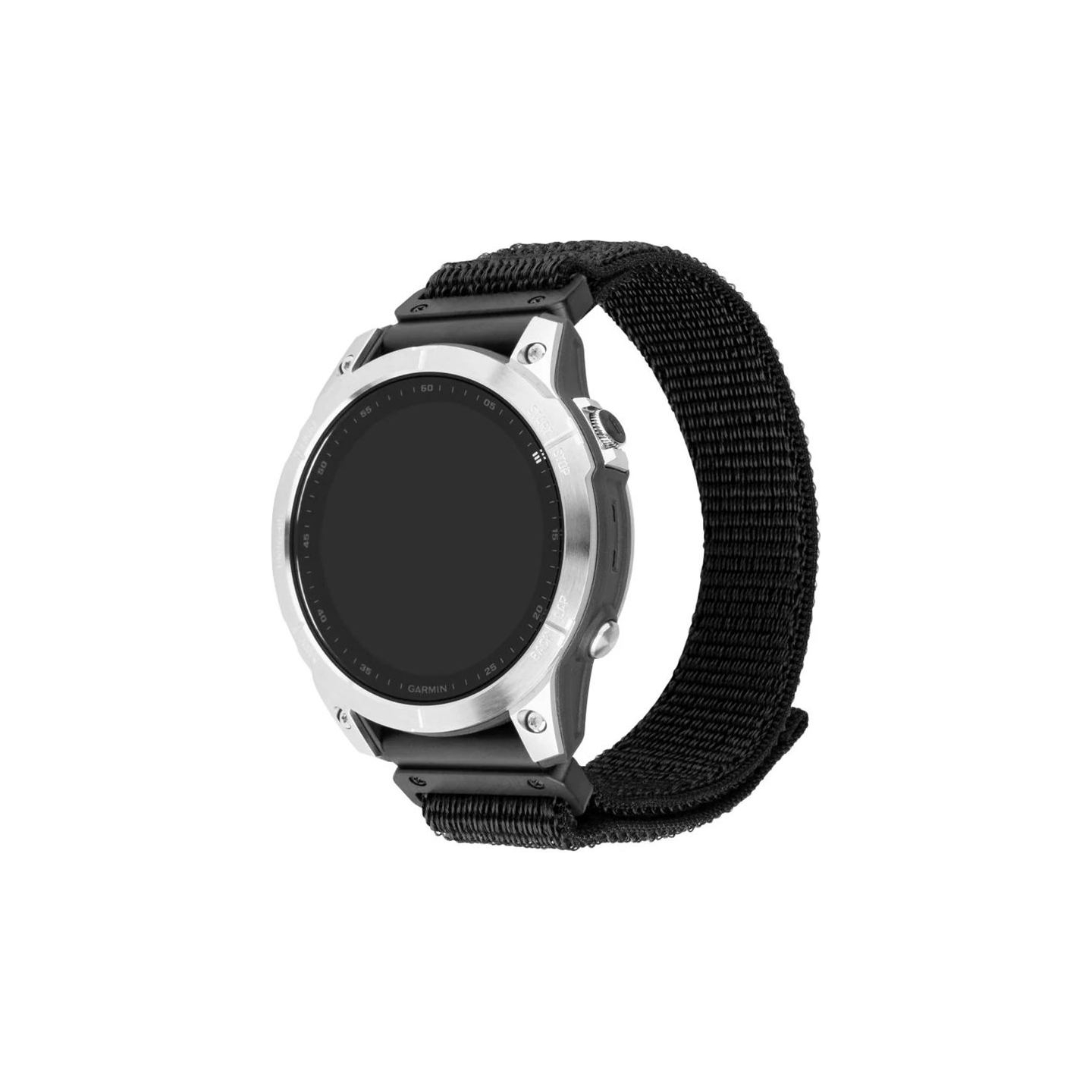 Fixed | Sporty Strap for Garmin QuickFit 26mm | 160-210 | Black | Nylon