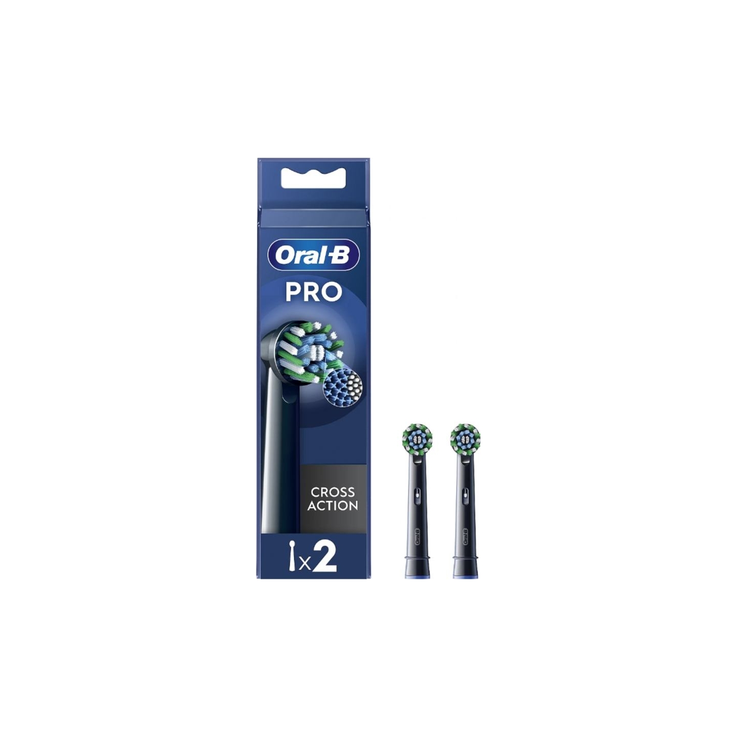 Oral-B | Replaceable toothbrush heads | EB50BRX-4 Cross Action | Heads | For adults | Number of brush heads included 4 | Black