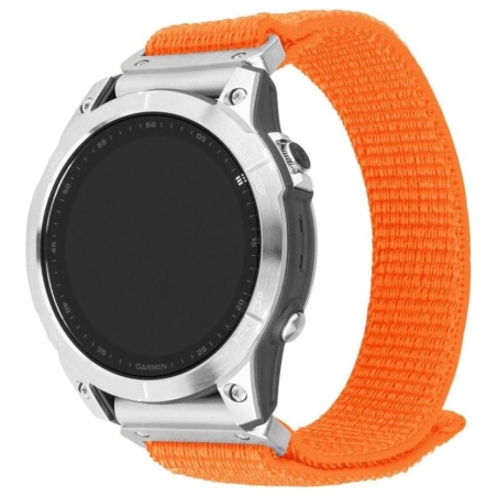 Fixed | Sporty Strap for Garmin QuickFit 26mm | 160-210 mm | Orange | Nylon