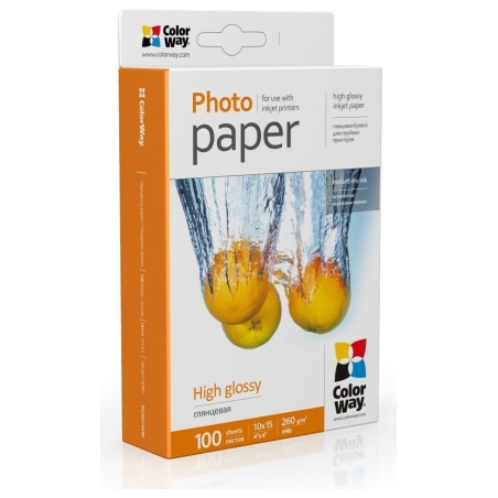 Colorway Photo Paper | PG2601004R | Glossy | White | 260 g/m² | 10 x 15 cm