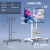 Onkron TV SET ACC MOBILE STAND/50-86"/WHITE TS1881-W ONKRON