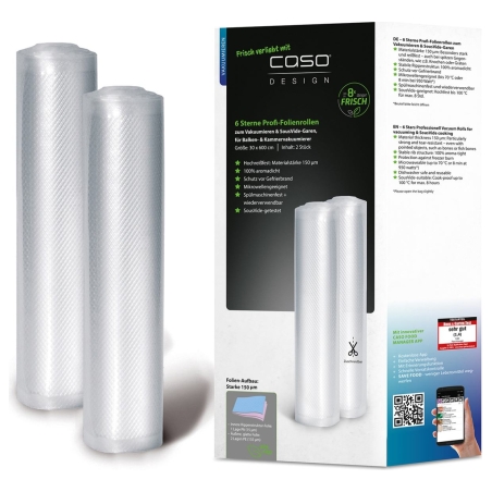 Caso | Vacuum Rolls | 01248 | 2 pcs | Dimensions (W x L) 30 x 600 cm | Transparent
