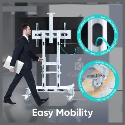 Onkron TV SET ACC MOBILE STAND/50-86"/WHITE TS1881-W ONKRON