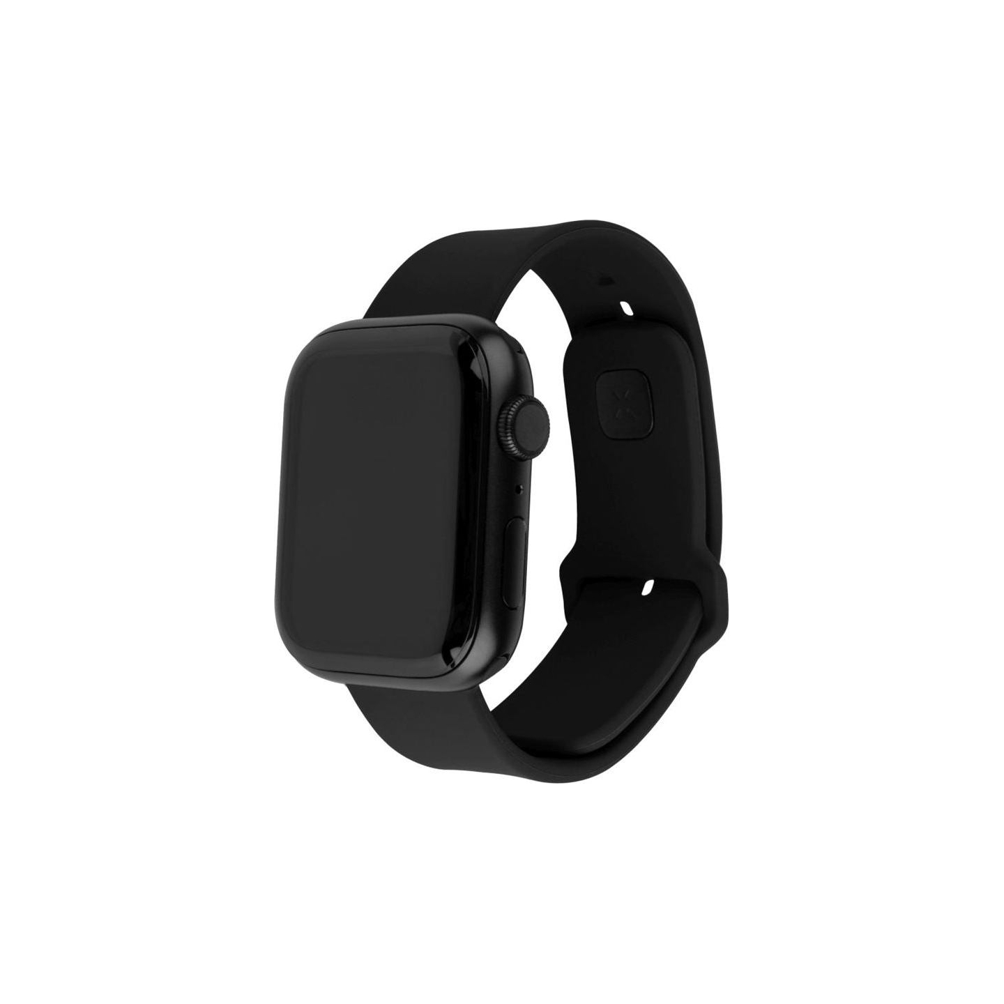 Fixed | Sporty Strap Set for Apple Watch 42/44/45mm | 170-235 mm | Black | Silicone