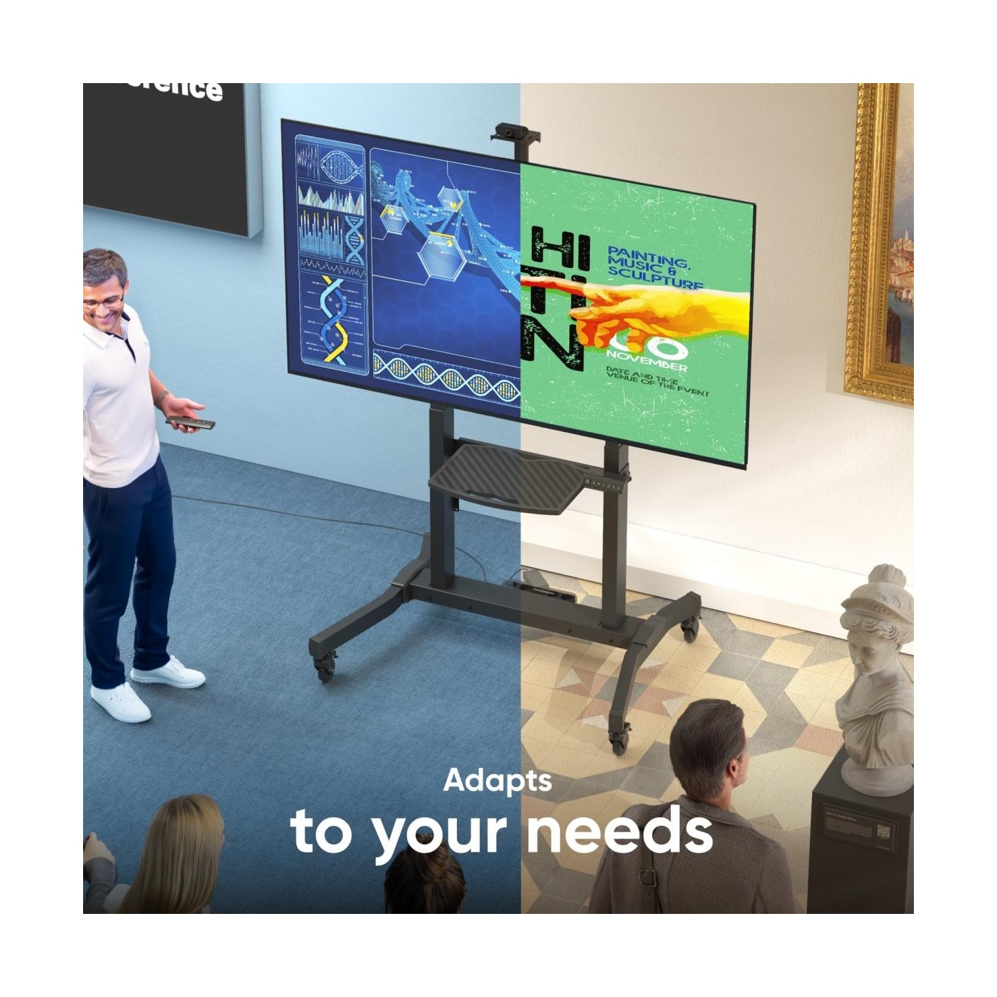 Onkron TV SET ACC MOTOR. MOBILE STAND/50-100" BLACK TS1991E-B ONKRON