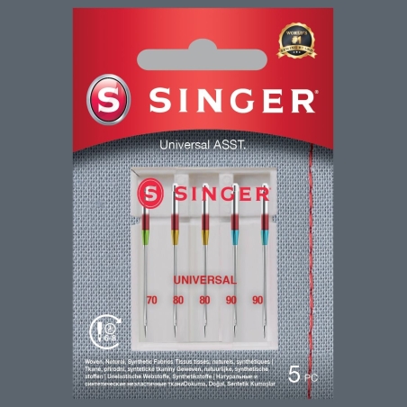 Singer | Universal Needle ASST 5PK for Woven Fabrics
