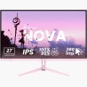 Arozzi Nova 27" IPS, 260Hz, Computer Monitor - Pink