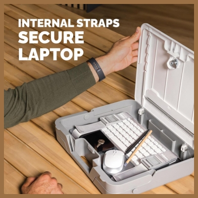 Fellowes | Breyta 2in1 Laptop Carry Case/Laptop Riser | White | 384 x 308 x 89 mm