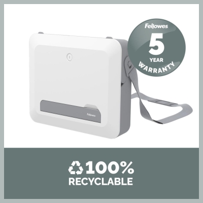 Fellowes | Breyta 2in1 Laptop Carry Case/Laptop Riser | White | 384 x 308 x 89 mm