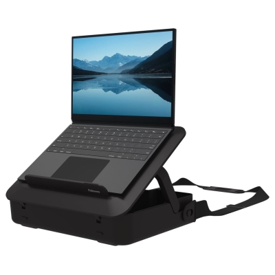 Fellowes | Breyta 2in1 Laptop Carry Case/Laptop Riser | Black | 384 x 308 x 89 mm