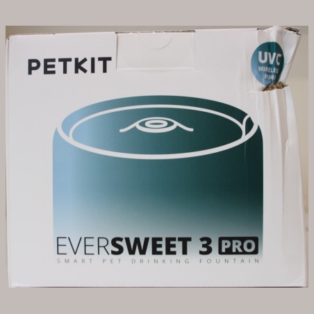 Petkit Eversweet 3 Pro Drinking Fountain, UVC Wireless Pump, White | PETKIT | Smart Pet Drinking Fountain | Eversweet 3 Pro  (UV