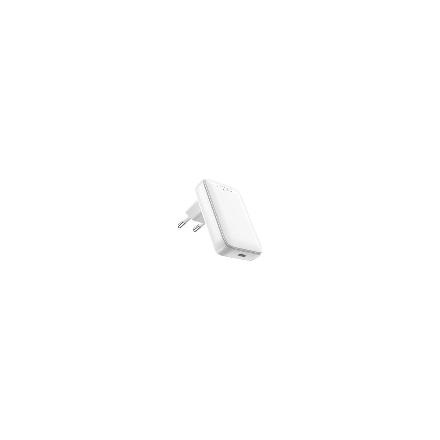 Fixed Slim USB-C Travel Charger, GaN, PD support, 30W, White | Fixed