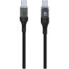 Fixed | Cable USB-C/USB-C with display, PD support, 2m, USB 2.0, 100W | FIXDD-CC2-BK