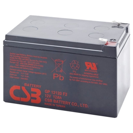 Csb Battery Battery 12V 12Ah F2 Pb | GP12120