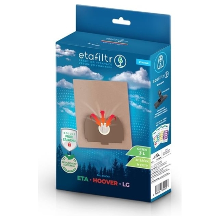 ETA Dust bags for ETA, Hoover, LG vacuum cleaners | ETA0414P | 5 pc(s) | Brown